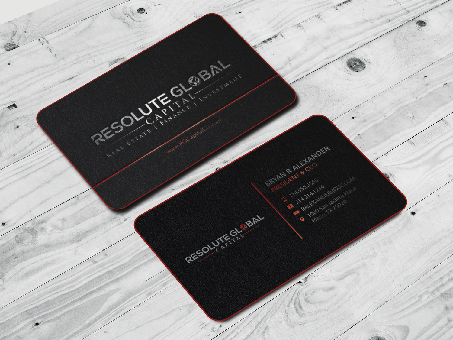 Visitenkarten-Design von Riz' für resolute global capital | Design #14012084