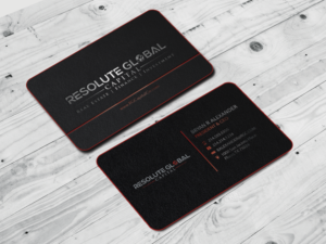 Visitenkarten-Design von Riz' für resolute global capital | Design: #14012084
