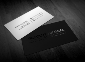 Visitenkarten-Design von Pointless Pixels India für resolute global capital | Design: #13988769