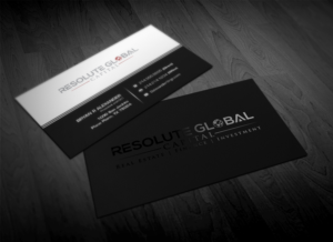 Visitenkarten-Design von Pointless Pixels India für resolute global capital | Design: #13988907