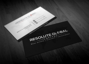Business Card Design by Pointless Pixels India for resolute global capital | Design: #13989253