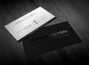 Business Card Design by Pointless Pixels India for resolute global capital | Design: #13989255