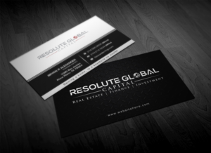 Business Card Design by Pointless Pixels India for resolute global capital | Design: #13989454