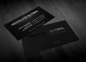 Business Card Design by Pointless Pixels India for resolute global capital | Design: #13989618