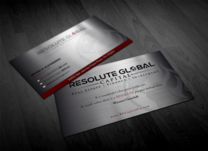 Business Card Design by Pointless Pixels India for resolute global capital | Design: #13991225