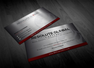 Business Card Design by Pointless Pixels India for resolute global capital | Design: #13991324