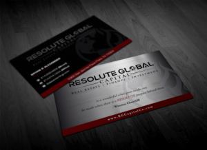 Business Card Design by Pointless Pixels India for resolute global capital | Design: #13991379