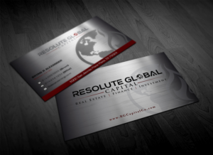 Business Card Design by Pointless Pixels India for resolute global capital | Design: #13991844