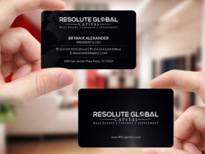 Business Card Design by Creations Box 2015 for resolute global capital | Design: #14008732