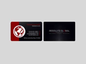 Business Card Design by Creations Box 2015 for resolute global capital | Design: #14008736