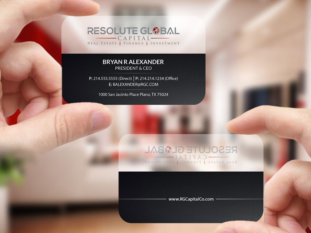 Business Card Design by Creations Box 2015 for resolute global capital | Design #14008739