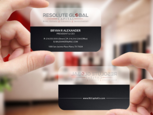 Business Card Design by Creations Box 2015 for resolute global capital | Design: #14008739