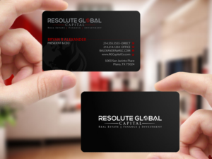Business Card Design by Creations Box 2015 for resolute global capital | Design: #14008741