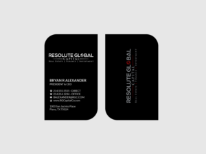 Business Card Design by Creations Box 2015 for resolute global capital | Design: #14008742