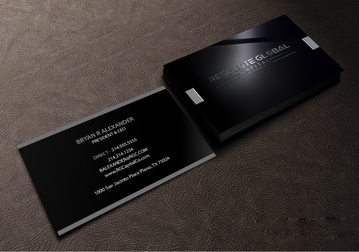 Business Card Design by Creations Box 2015 for resolute global capital | Design #14009480