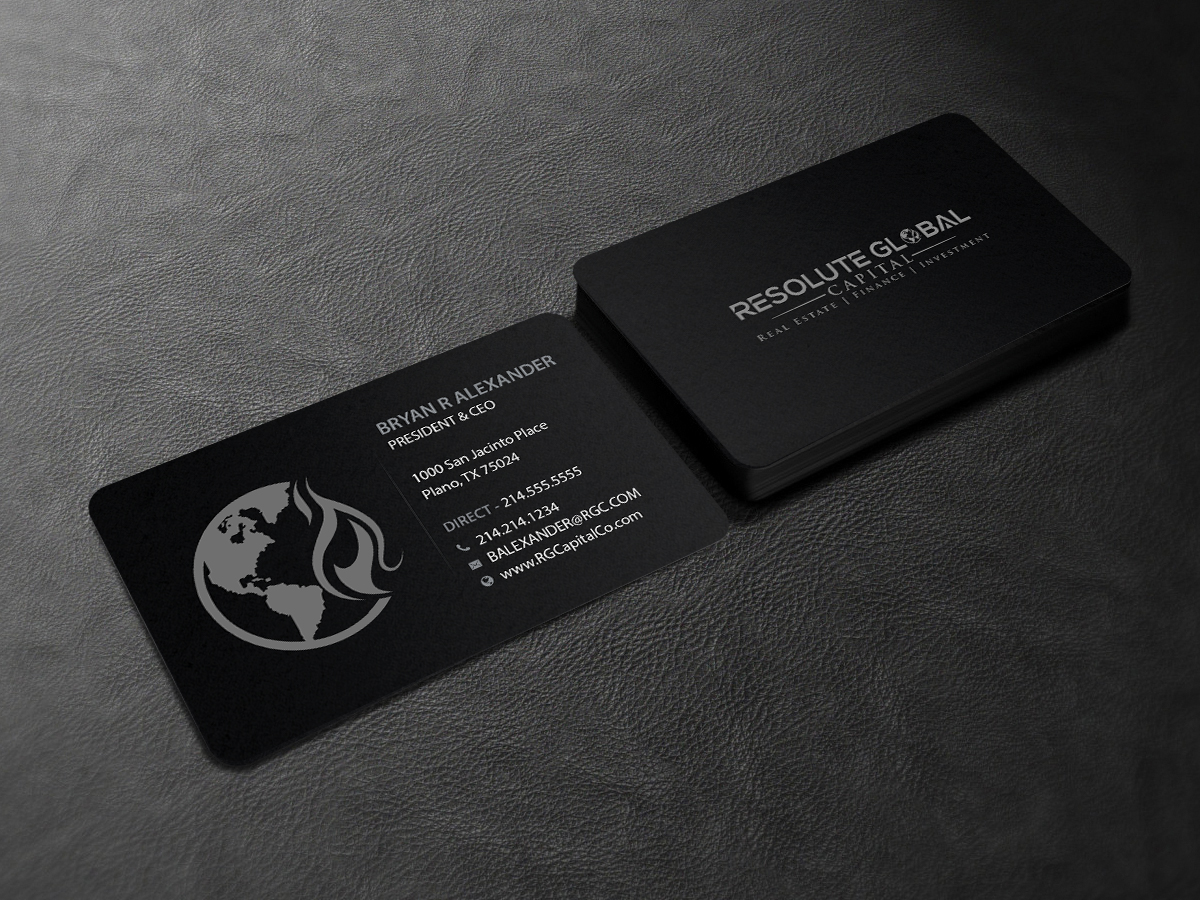 Business Card Design by Creations Box 2015 for resolute global capital | Design #14009483