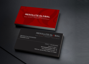 Business Card Design by Creations Box 2015 for resolute global capital | Design: #14009485