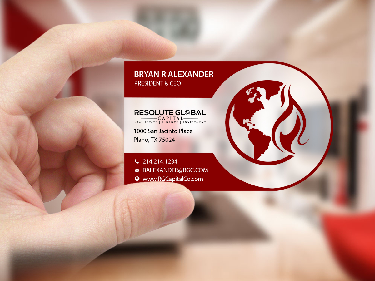 Business Card Design by Creations Box 2015 for resolute global capital | Design #14009505