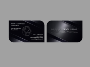 Design de Carte de Visite par Creations Box 2015 pour resolute global capital | Design : #14020816