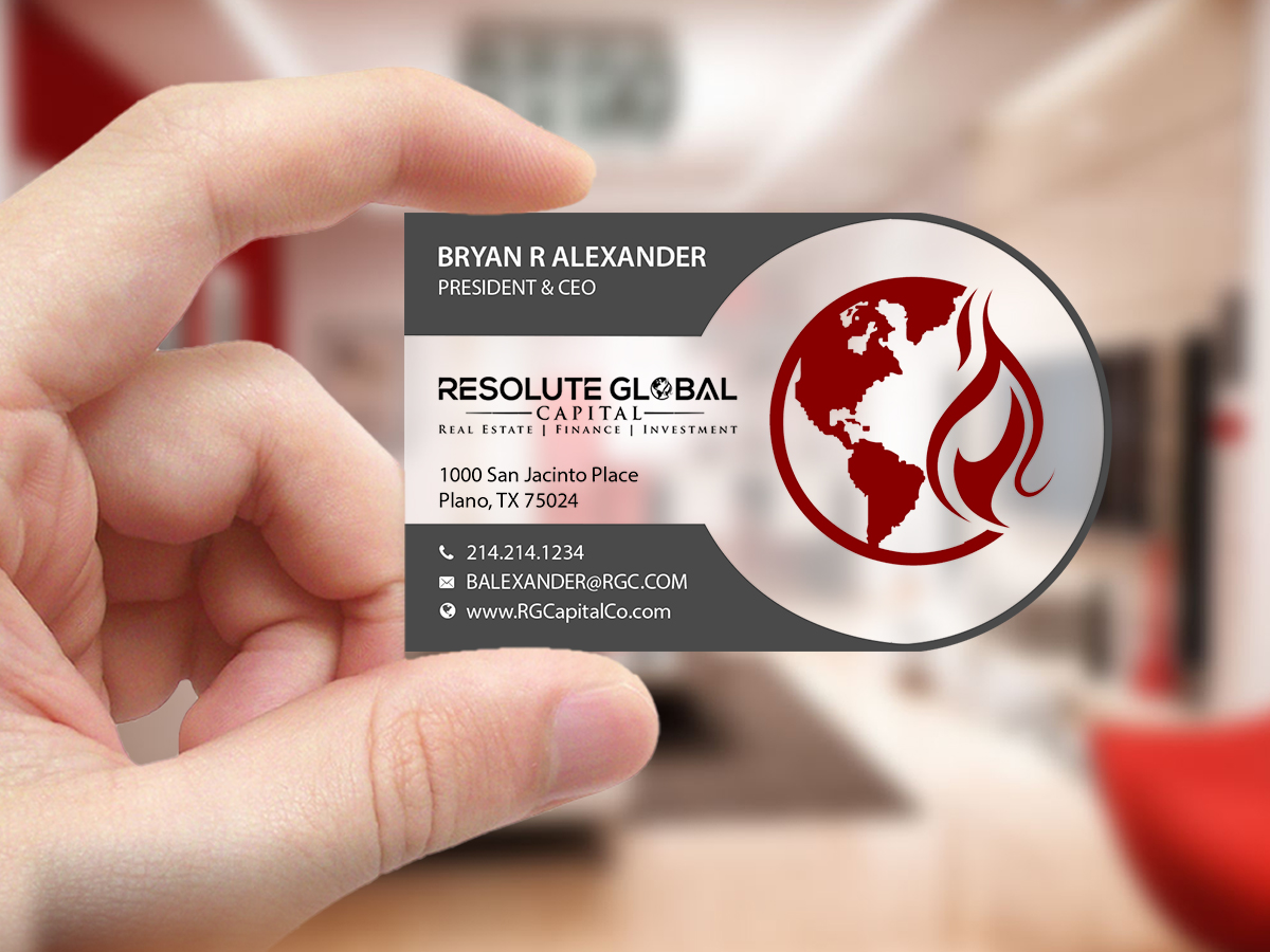 Design de Carte de Visite par Creations Box 2015 pour resolute global capital | Design #14020817