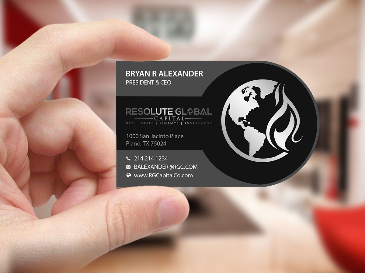 Design de Carte de Visite par Creations Box 2015 pour resolute global capital | Design #14020819