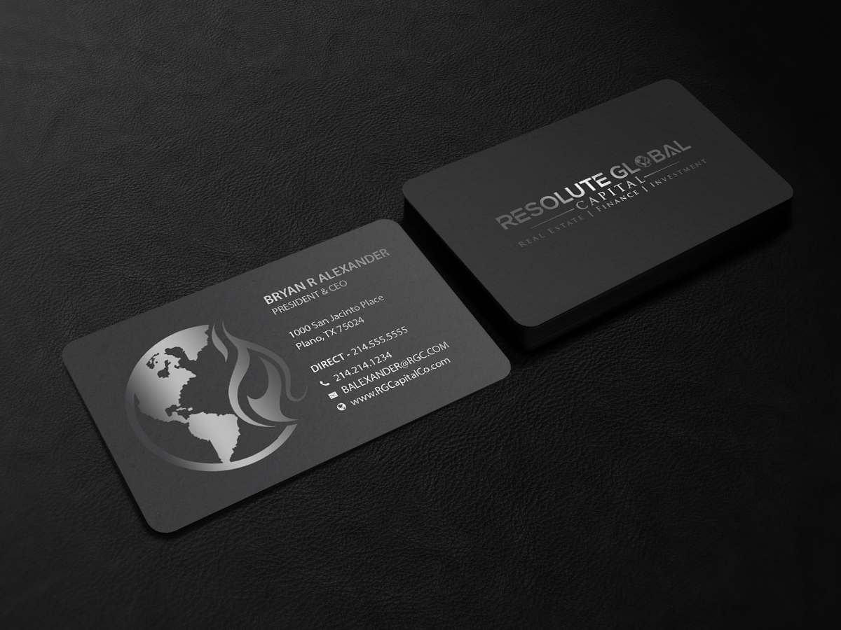 Design de Carte de Visite par Creations Box 2015 pour resolute global capital | Design #14020821