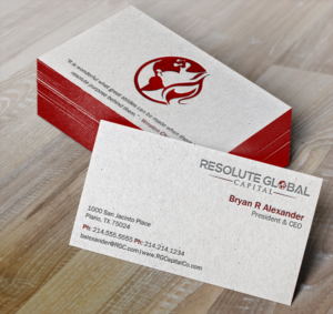 Visitenkarten-Design von Brand aid für resolute global capital | Design: #14024416