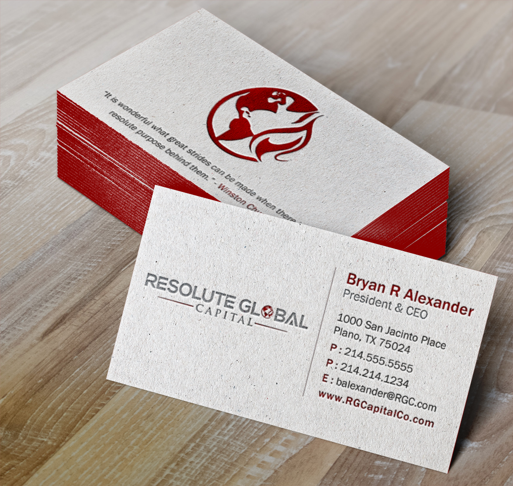 Design de Carte de Visite par Brand aid pour resolute global capital | Design #14024502