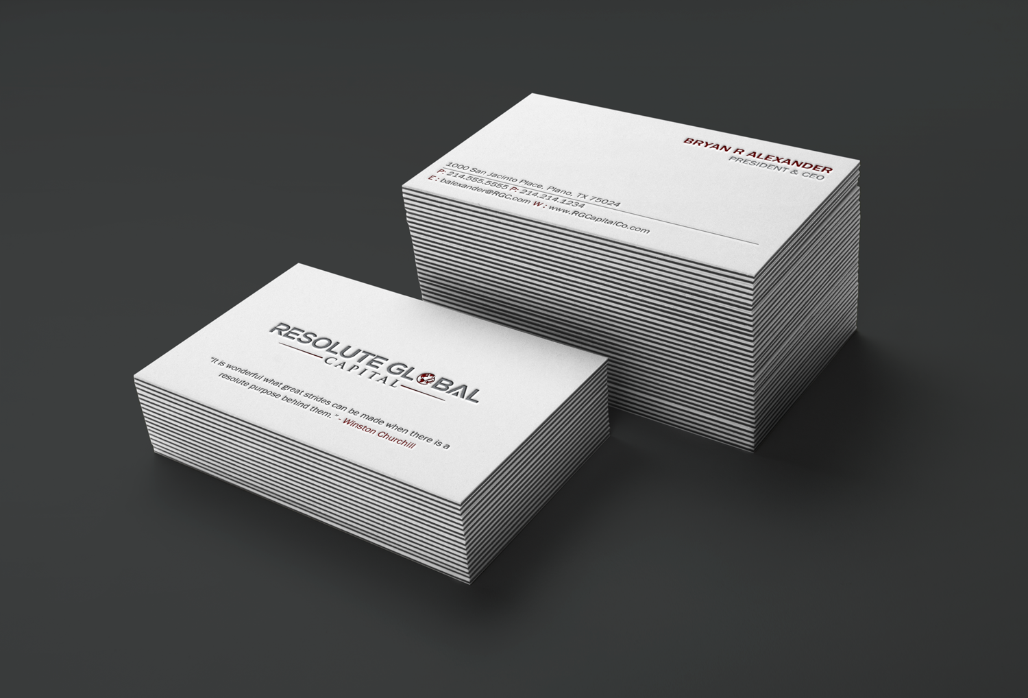 Design de Carte de Visite par Brand aid pour resolute global capital | Design #14025288