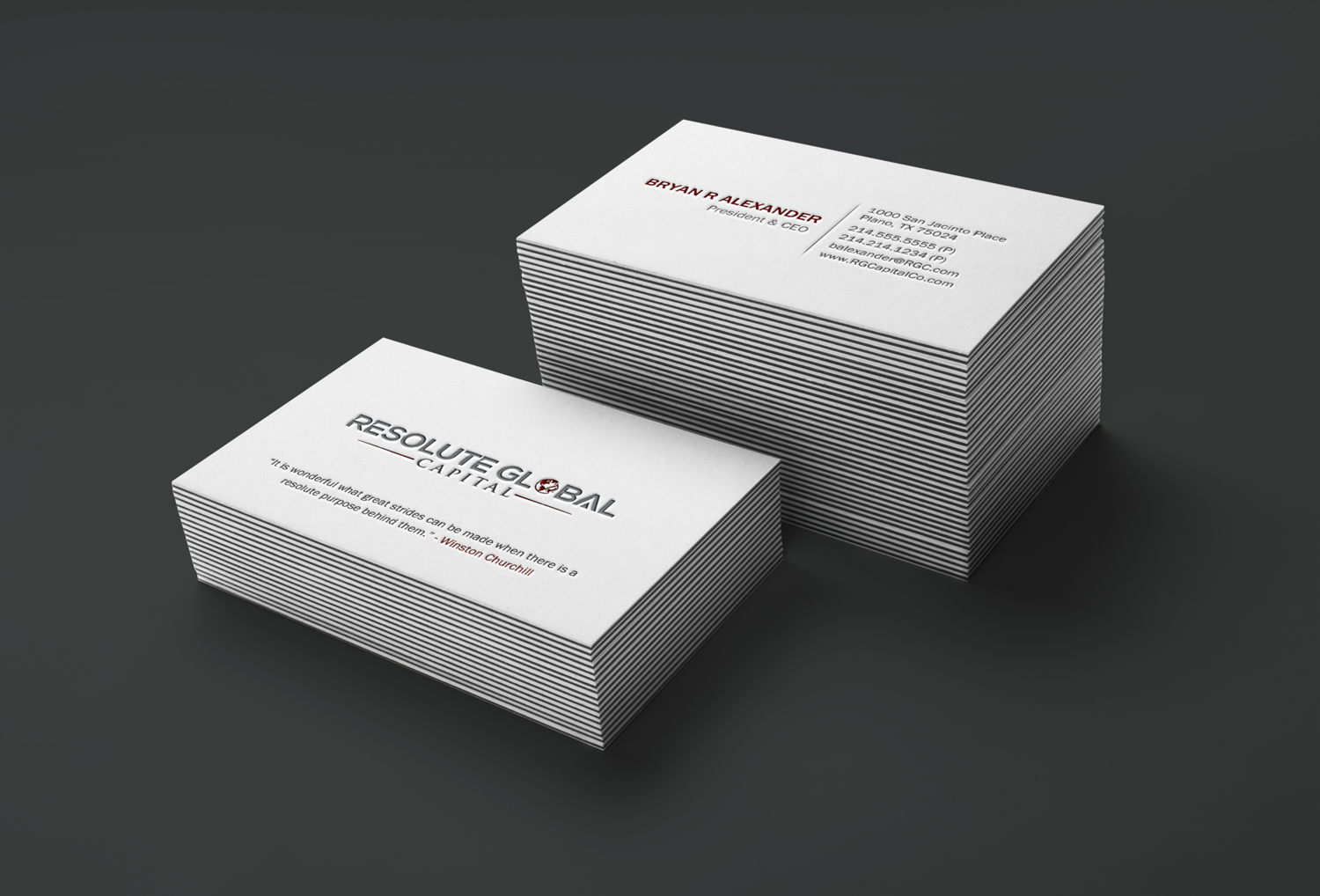 Design de Carte de Visite par Brand aid pour resolute global capital | Design #14025290