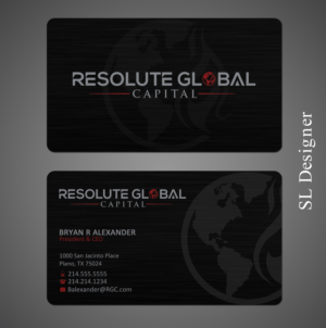 Business Card Design by SL Designer for resolute global capital | Design: #13990163