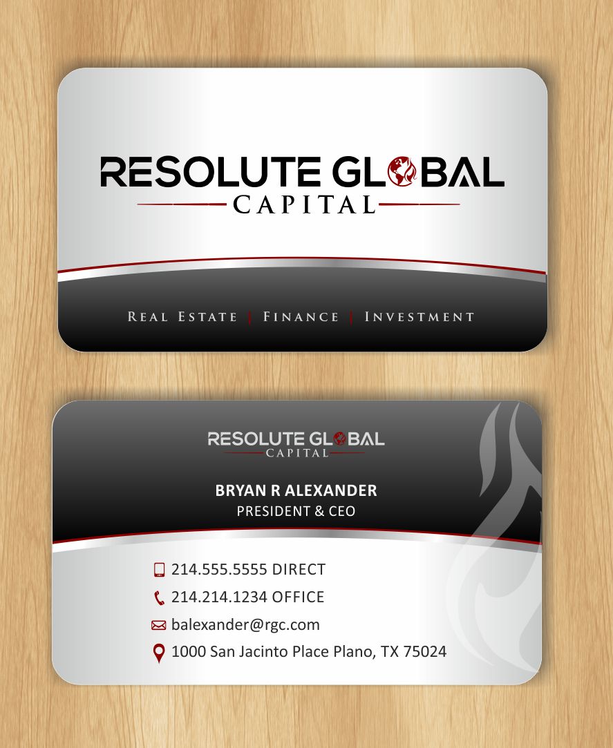 Visitenkarten-Design von IneseRo für resolute global capital | Design #13991392