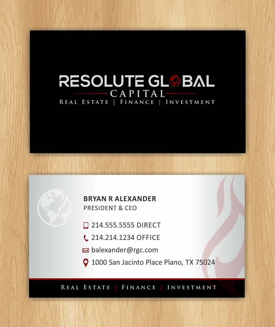 Visitenkarten-Design von IneseRo für resolute global capital | Design #13991393
