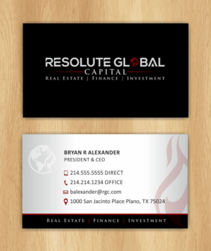 Visitenkarten-Design von IneseRo für resolute global capital | Design: #13991393