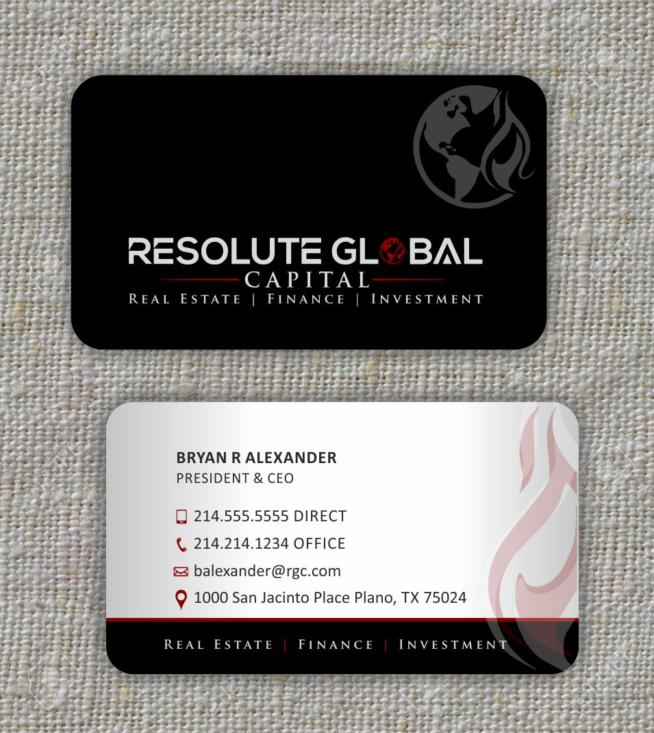 Design de Carte de Visite par IneseRo pour resolute global capital | Design #13991394