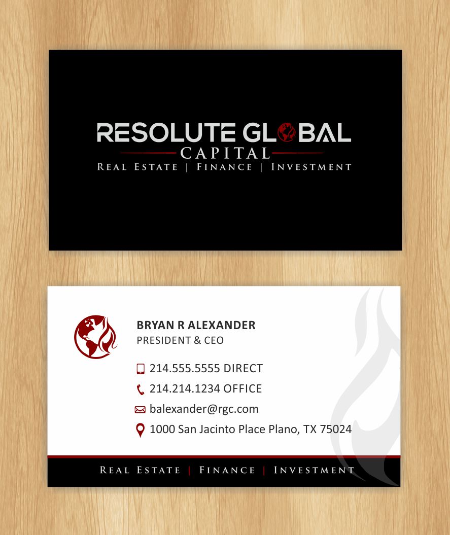 Visitenkarten-Design von IneseRo für resolute global capital | Design #13991395