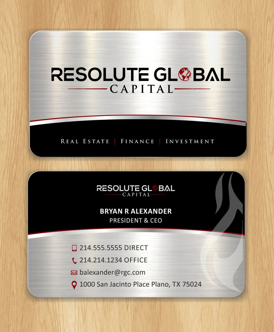 Design de Carte de Visite par IneseRo pour resolute global capital | Design #13992906