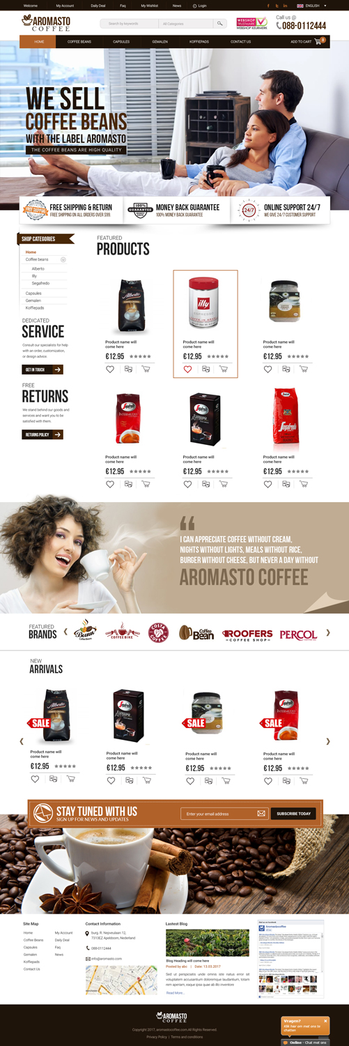 Web Design by Rajib Bhattacharya for The Dutch Webshop Group | Design #14185367