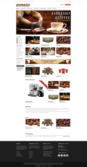 enjoying drinking quality coffee  | Web-Design von WirePaper