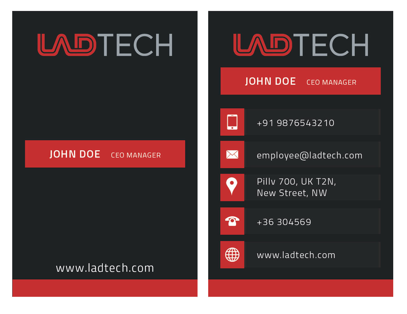 Business Card Design by Tariq Shamim for Ladtech Ltd | Design #2574831