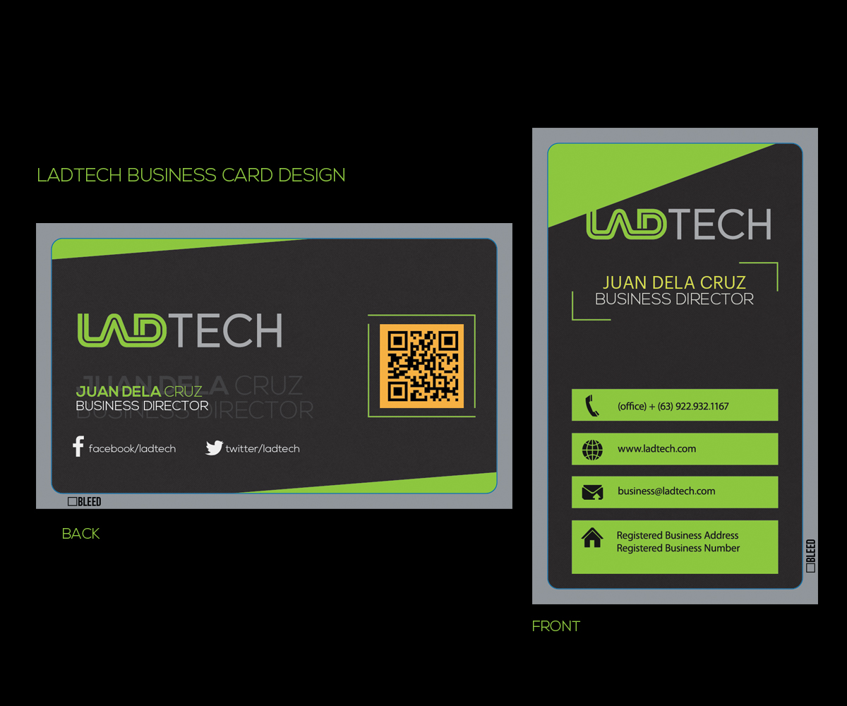 Business Card Design by Sucre for Ladtech Ltd | Design #2579181
