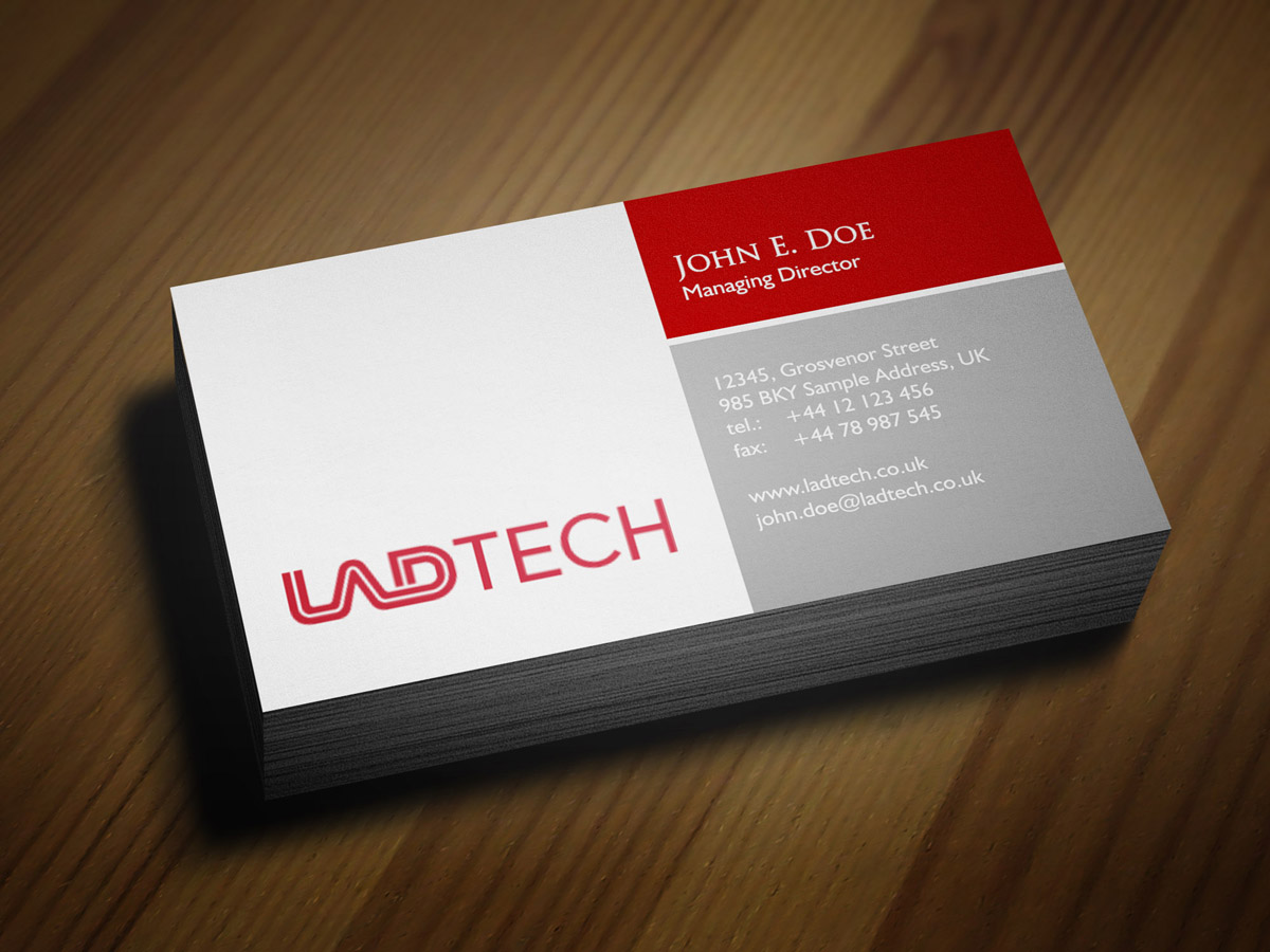 Business Card Design by DeepGirl for Ladtech Ltd | Design #2497968