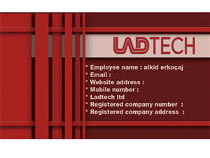 Business Card Design by Alkid Erkoçaj for Ladtech Ltd | Design: #2606149