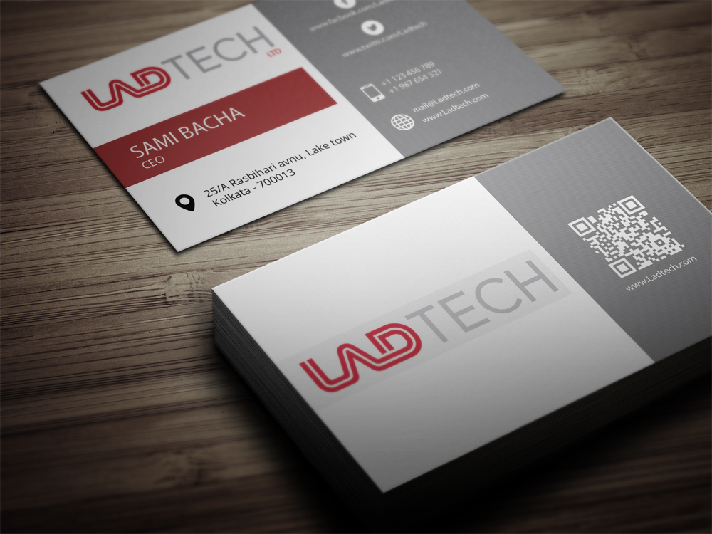 Business Card Design by bachir7 for Ladtech Ltd | Design #2562438