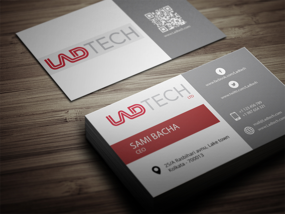 Business Card Design by bachir7 for Ladtech Ltd | Design #2562442