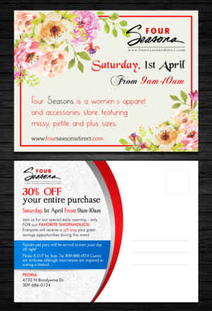Spring Style Exclusive Shopping Party for women | Diseño de Postal por ecorokerz