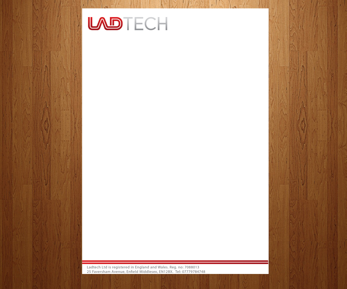 Letterhead Design by Anna  for Ladtech Ltd | Design #2614369