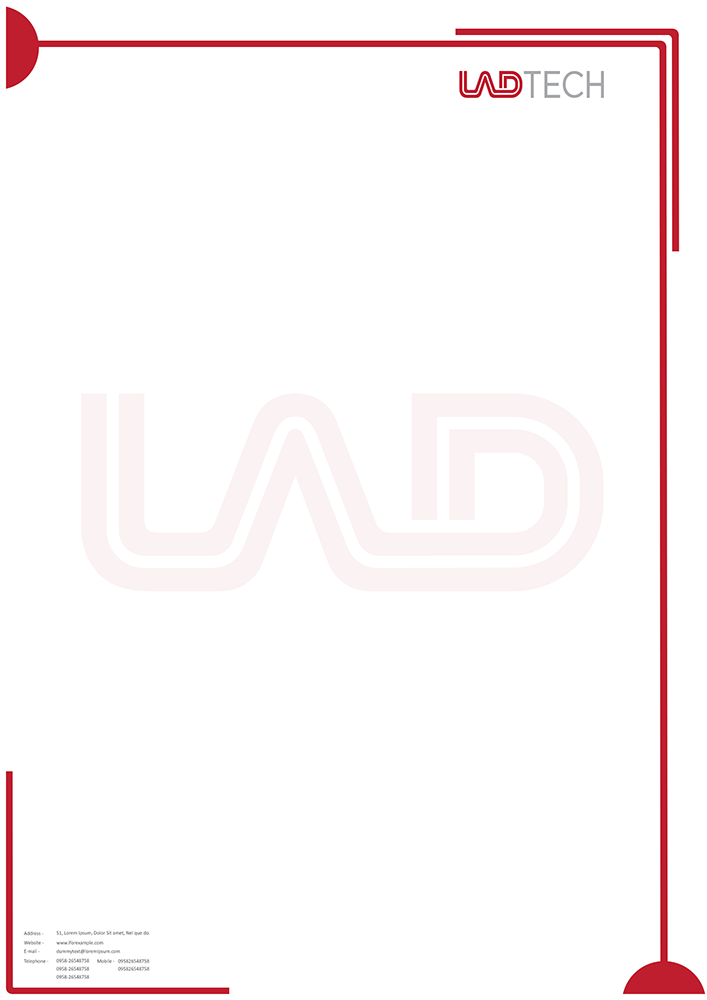 Letterhead Design by Sunrise It Care for Ladtech Ltd | Design #2531729