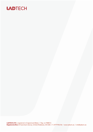 Briefkopf-Design von Monica für Ladtech Ltd | Design: #2597047