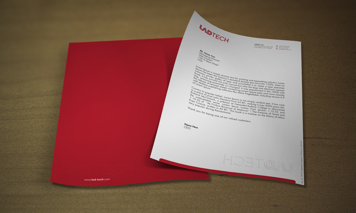 Briefkopf-Design von asimali für Ladtech Ltd | Design #2507301